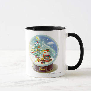 Snow globe with snowman and Christmas tree Mug