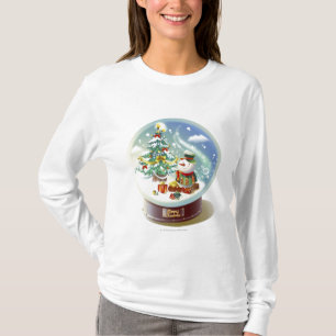 Snow globe with snowman and Christmas tree T-Shirt