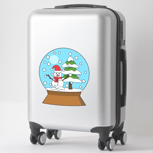 Snow Globe with Snowman and Pine Tree (Suitcase)