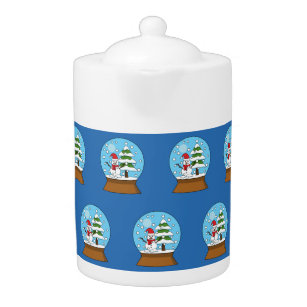 Snow Globe with Snowman and Pine Tree