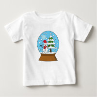 Snow Globe with Snowman and Pine Tree