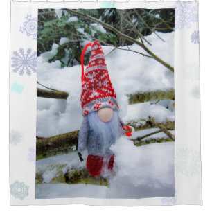 Snow Gnome 04 Shower Curtain