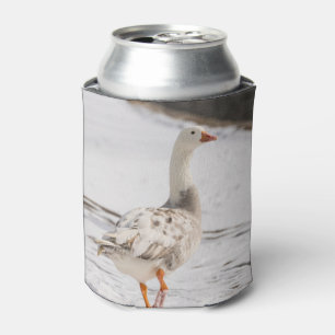 Snow Goose Strut Can Cooler
