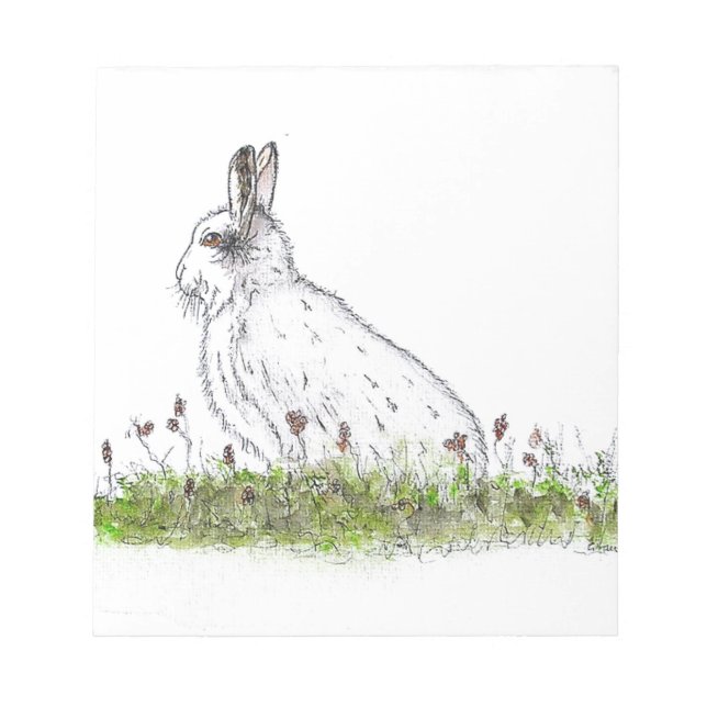 Snow Hare Notepad (Front)