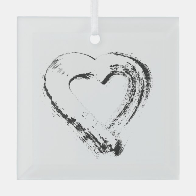 Snow Heart Ornament (Front)