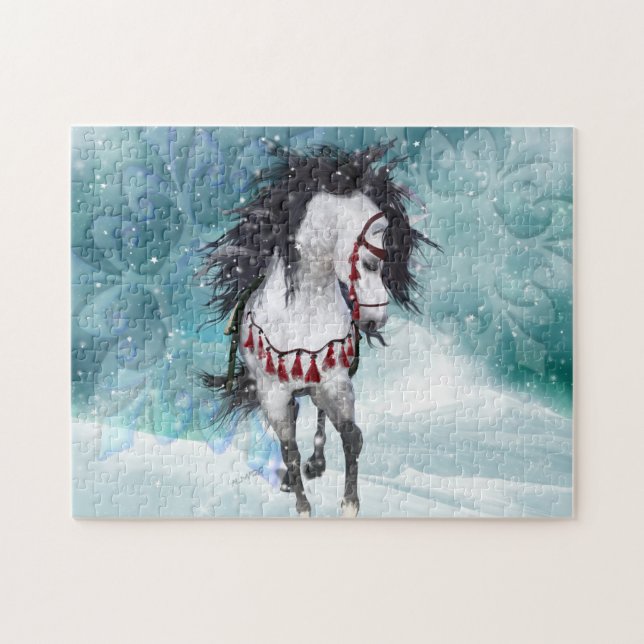 Snow Horse Puzzle (Horizontal)
