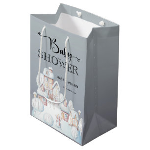 Snow House Baby Shower Gift Bag