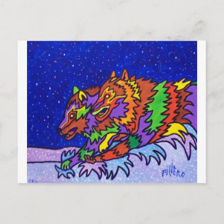 Snow Hunt by Piliero Postcard