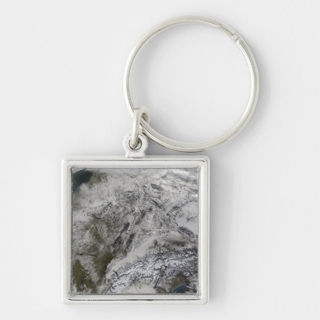 Snow in Europe Key Ring (Front)