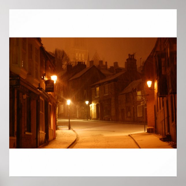 Snow In Lincoln Print (Front)