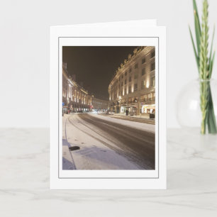 Snow in London greeting card
