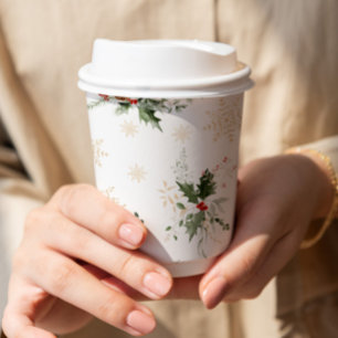 Snow in Love Christmas Bridal Shower Paper Cups