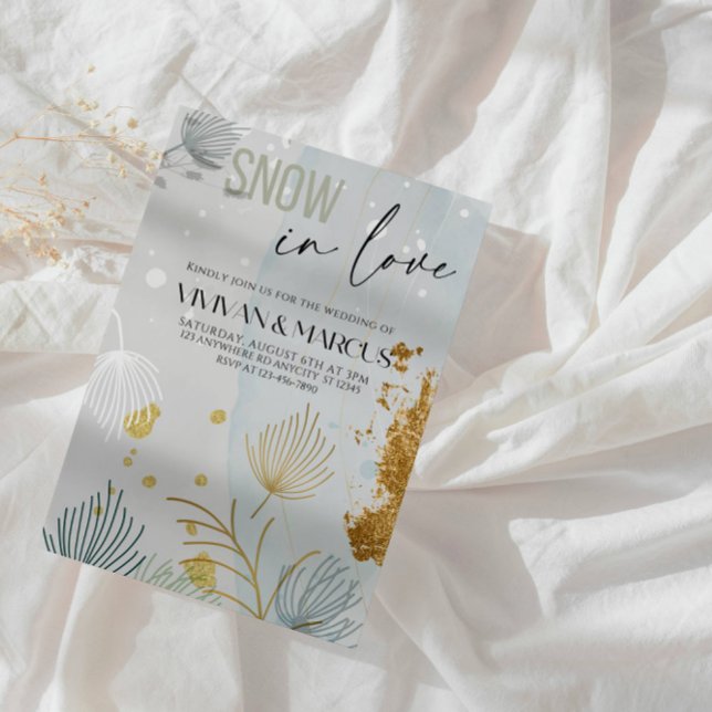 Snow in Love Christmas Wedding- Winter Wonderland Invitation (Creator Uploaded)