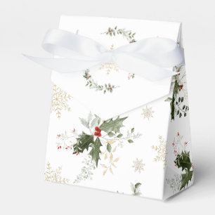 Snow in Love Golden Snowflakes Bridal Shower Favour Box