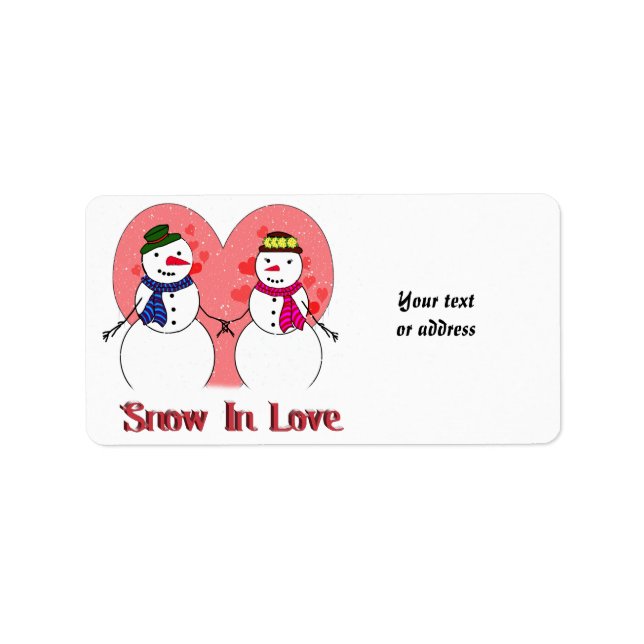 Snow in Love Label (Front)