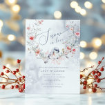 Snow in Love modern winter snow bridal shower Invitation<br><div class="desc">Snow in Love modern winter snow bridal shower Invitation
Matching items available.</div>