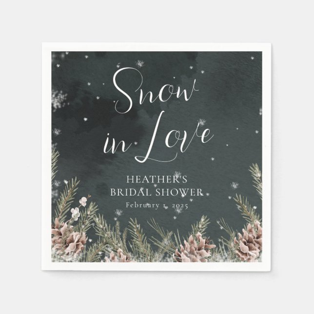 Snow In Love Napkin (Front)