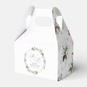 Snow in Love Winter Bridal Shower Favour Box
