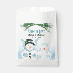 Snow In Love Winter Wedding Favour Bag