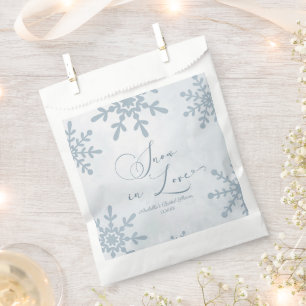 Snow In Love Winter Wonderland Bridal Shower Favour Bag