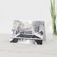 Snow in Midsomer Norton, North Somerset, UK