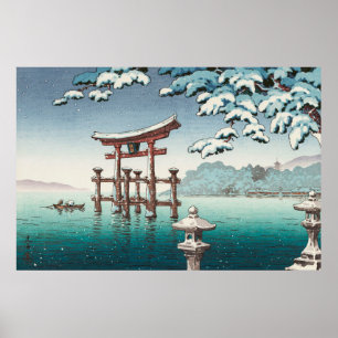 Snow in Miyajima by Tsuchiya Koitsu Poster