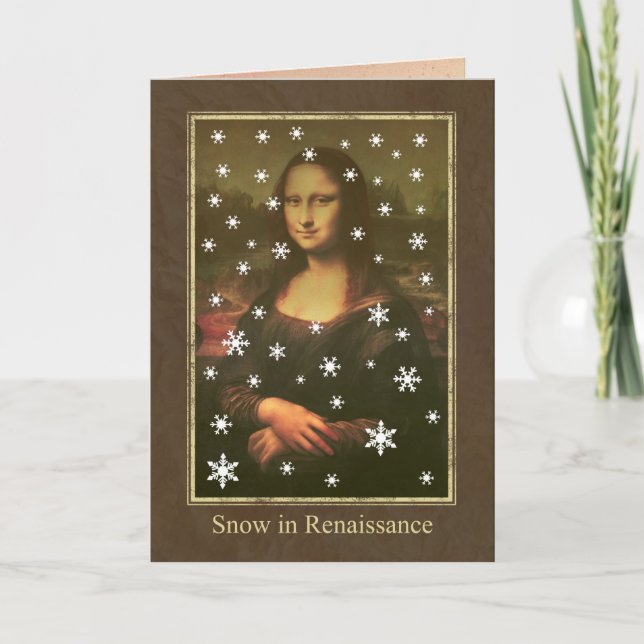 Snow in Renaissance Holiday Card (Front)
