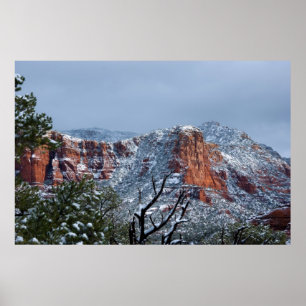 Snow in Sedona Arizona 2812 Poster