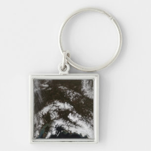 Snow in south central Alaska Key Ring