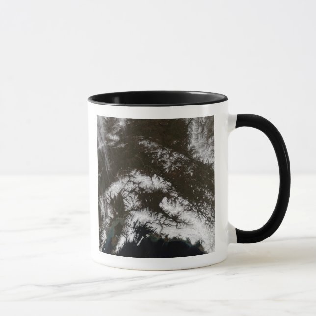 Snow in south central Alaska Mug (Right)