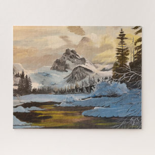 Snow in the Rocky Mountains, by Gary Poling Jigsaw Puzzle