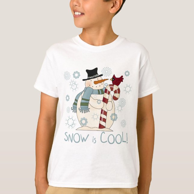 Snow is Cool Holiday Tshirts and Gifts (Front)