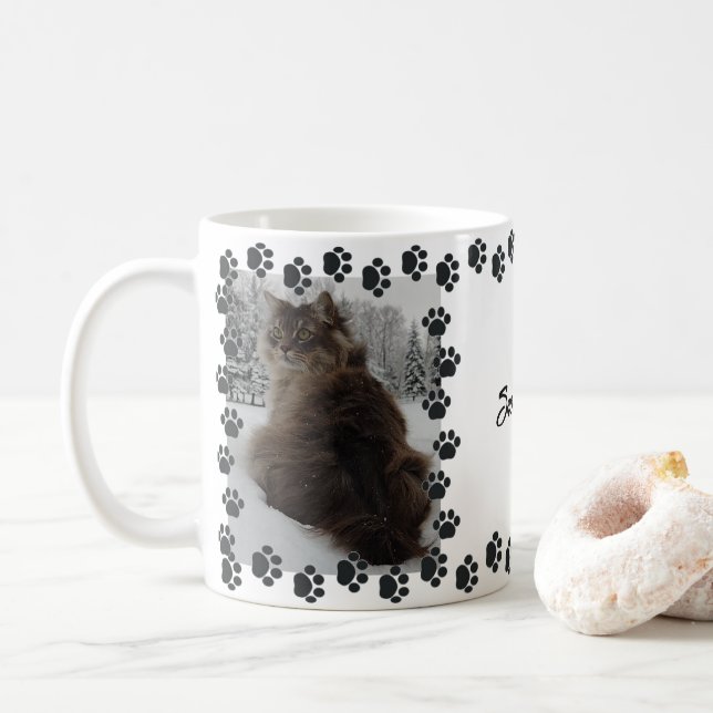 Snow Kitty Mug (With Donut)