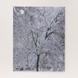 Snow-Laden Trees Jigsaw Puzzle