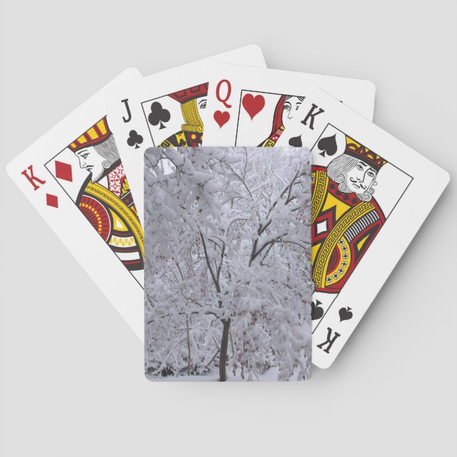 Snow-Laden Trees Playing Cards (Back)