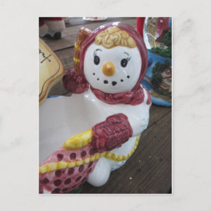 Snow Lady Postcard