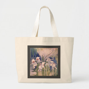 snow large tote bag