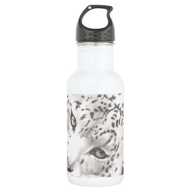 Snow Leopard 532 Ml Water Bottle (Front)