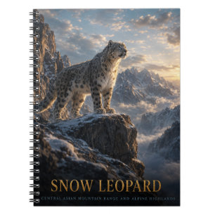 Snow Leopard Alpine Highlands ANIMALS Notebook