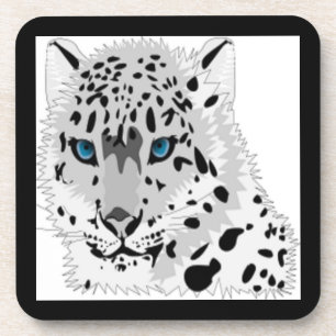 SNOW LEOPARD ANIMAL COASTER