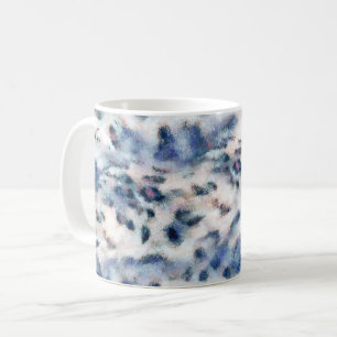 Snow Leopard Animal Print Skin Pattern   Coffee Mug