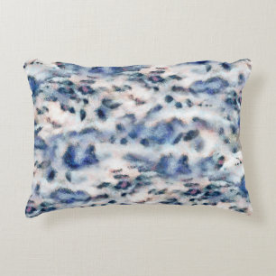 Snow Leopard Animal Print Skin Pattern Decorative Cushion