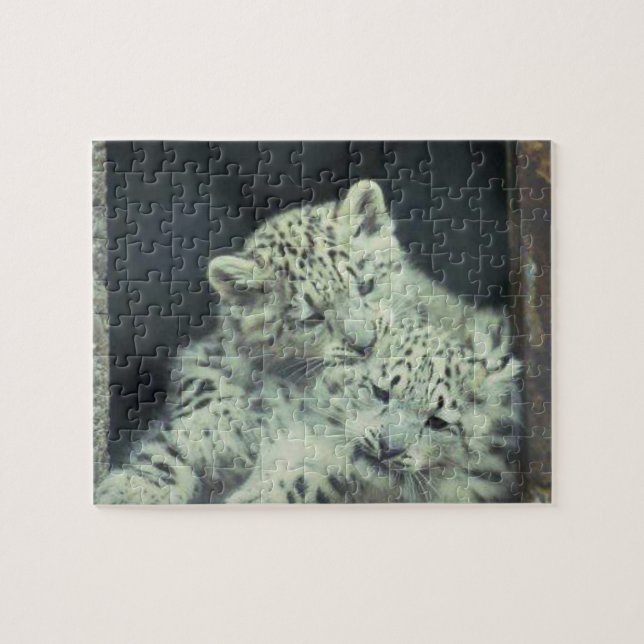 Snow Leopard Babies Jigsaw Puzzle (Horizontal)