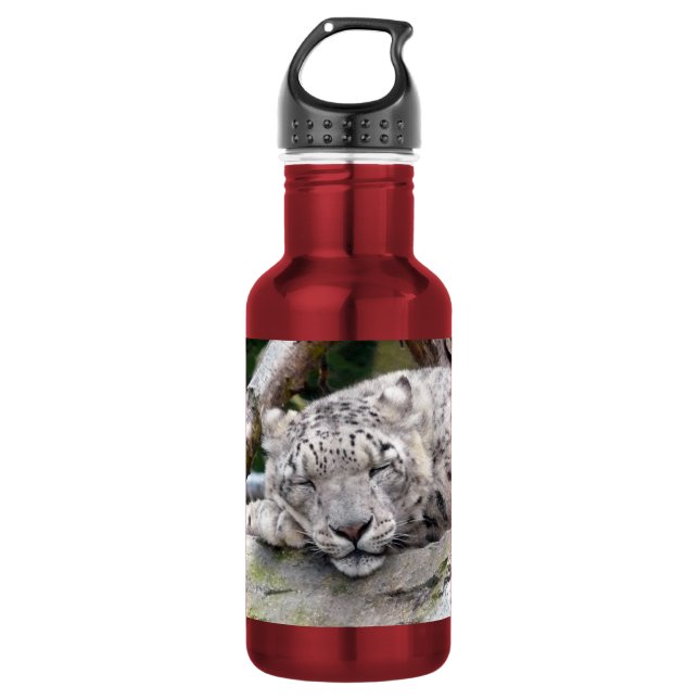 Snow Leopard - beautiful! 532 Ml Water Bottle (Front)