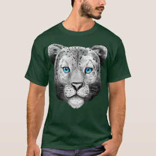 Snow Leopard Big Wild Cat Snow Leopards Lover Men T-Shirt