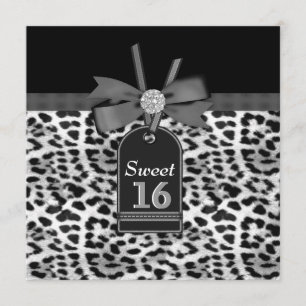 Snow Leopard Birthday Party Invitation