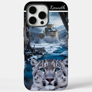 Snow Leopard by the Winter Castle iPhone 16 Pro Max Case