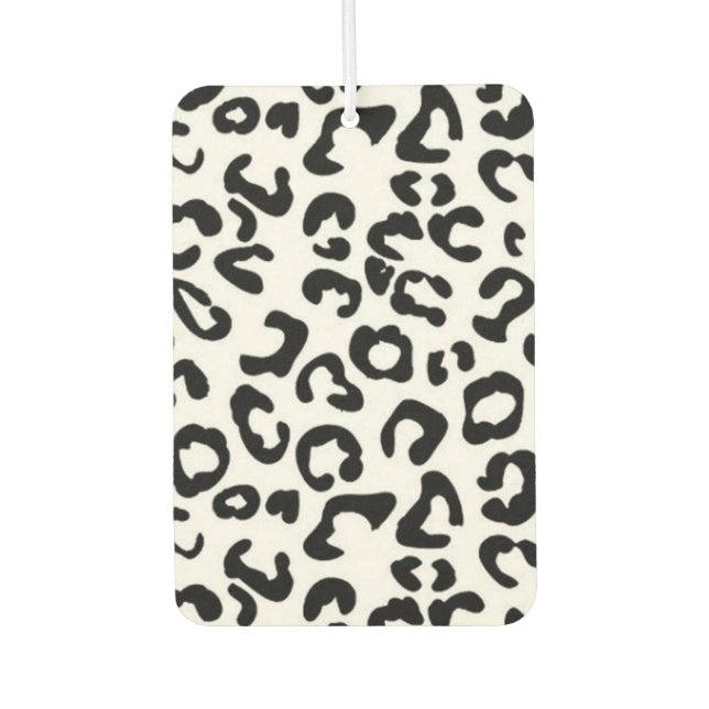 Snow Leopard Car Air Freshener (Front)