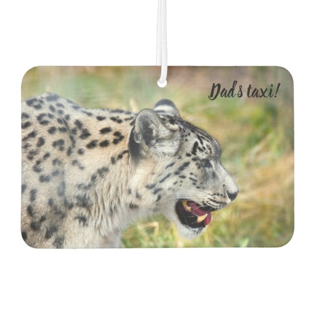 Snow Leopard Car air freshener (Front)