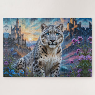 Snow Leopard Castle stars Jigsaw Puzzle